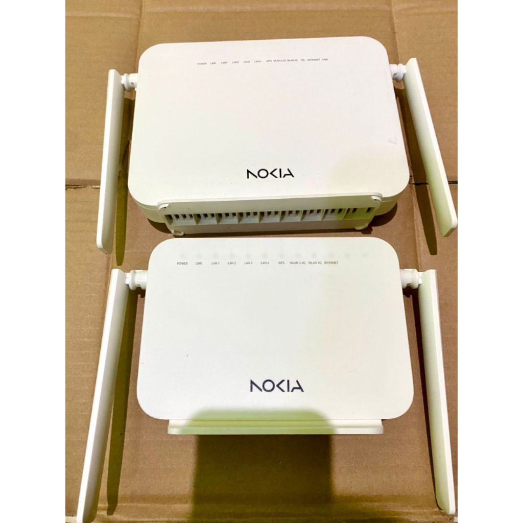 Router ONT nokia sinyal 4G/5G G-0425G-H port hijau