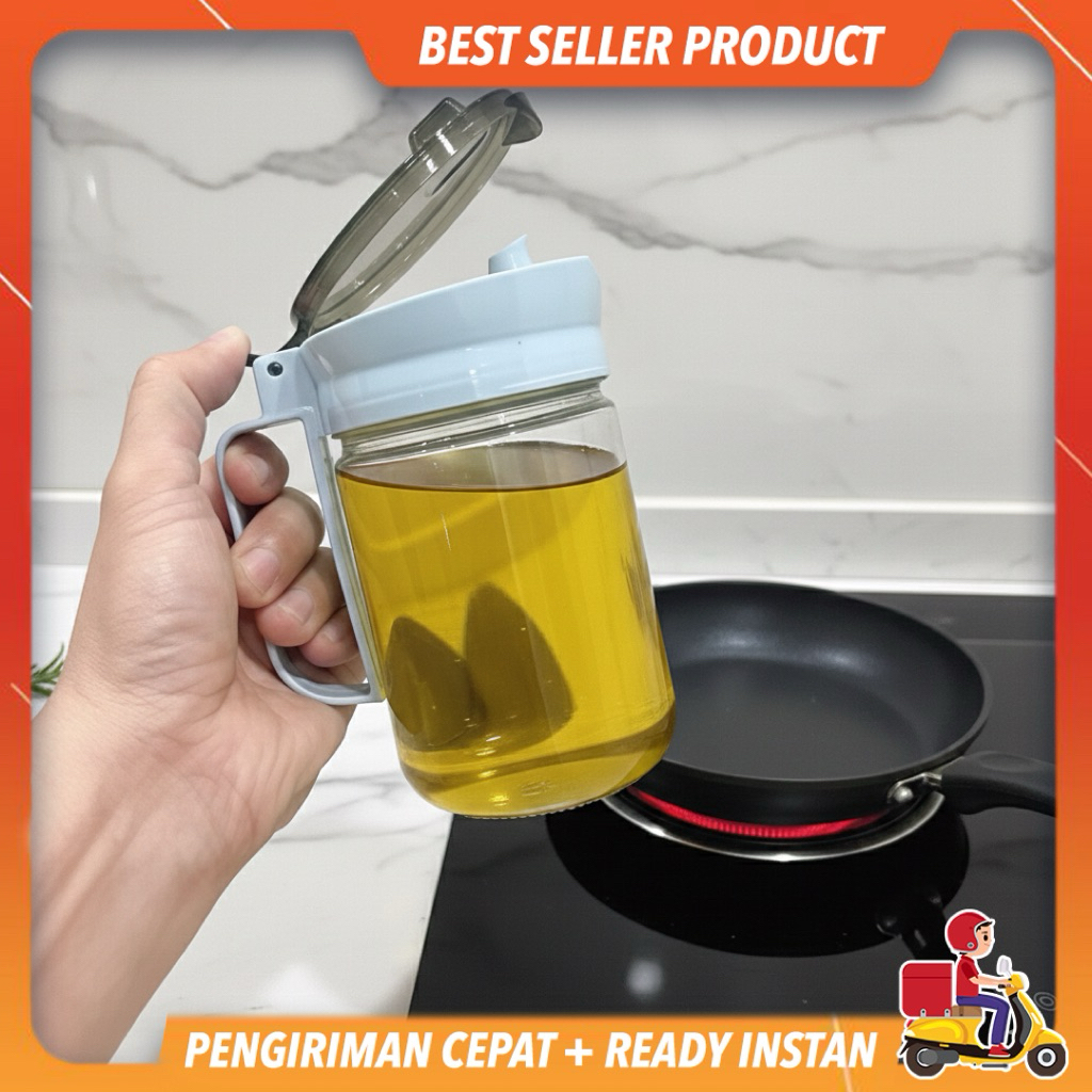 BOTOL MINYAK GELAS WADAH MINYAK OIL 630ml