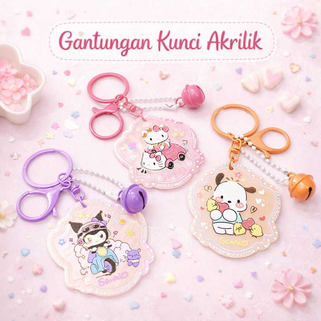Gantungan Kunci Akrilik Lucu / Gantungan Tas