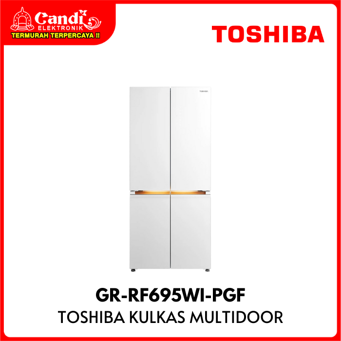 TOSHIBA Kulkas Multidoor 535 Liter Pure Air TSmart Life GR-RF695WI-PGF