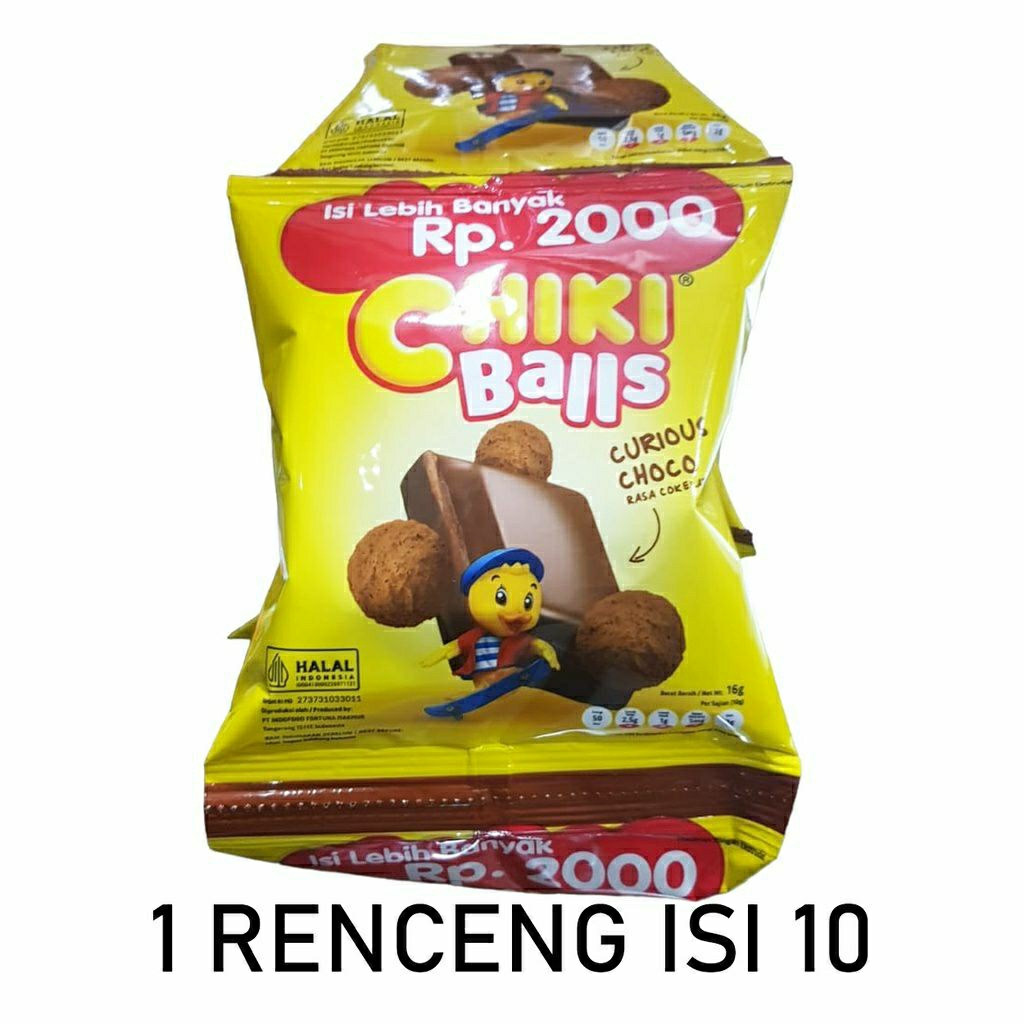 CHIKI BALLS COKLAT KEJU RENTENG ISI 10 PCS