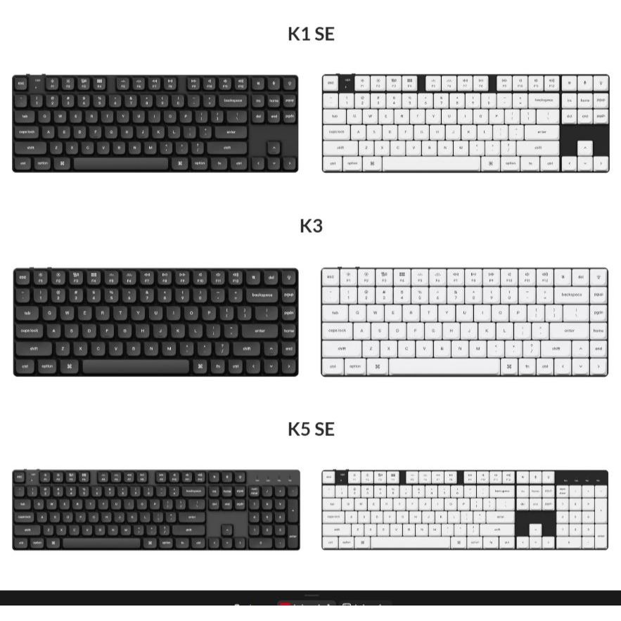 Keycap - Keychron K3 v2 Low Profile Double Shot PBT Keycap Set (Full Set 118 Keys)