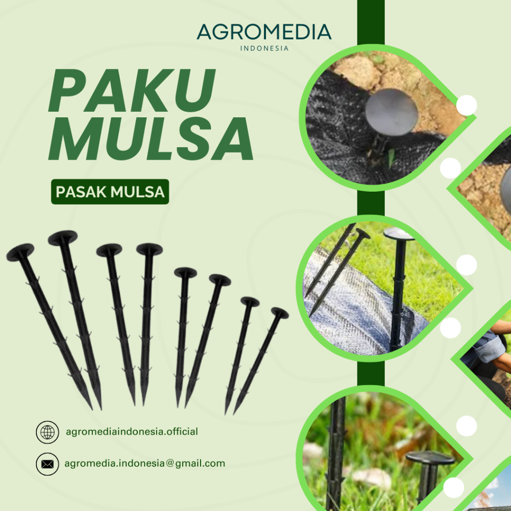 Penjepit mulsa plastik - paku mulsa - pasak mulsa - paku weedmat