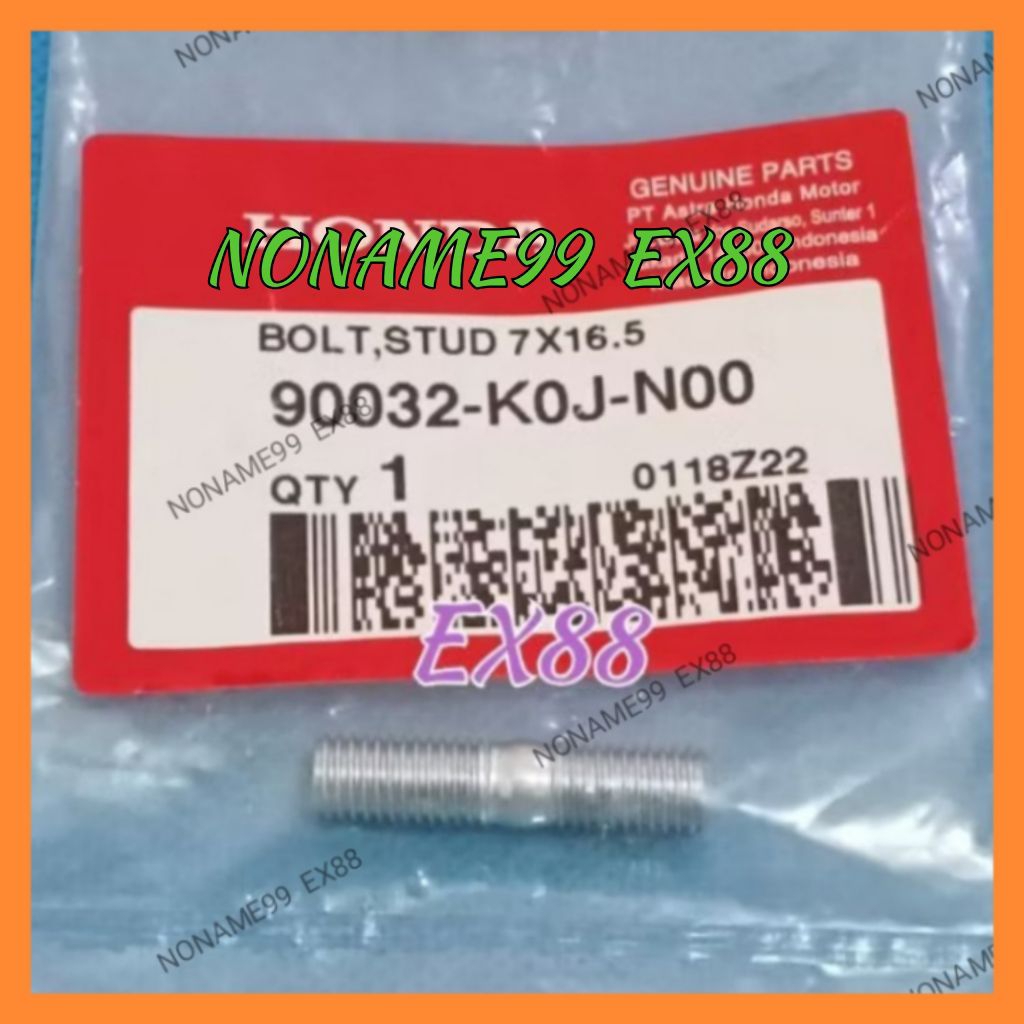 1 BUAH BAUT TANAM KNALPOT GENIO / NEW BEAT LED DELUXE 2020 K1A / SCOOPY 2021 PRESTIGE K2F ORI 90032-