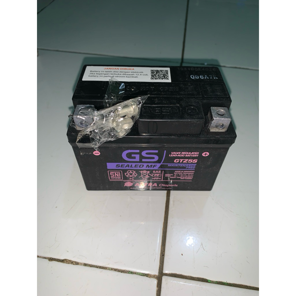 aki motor GS GTZ5S buat beat vario all honda masuk