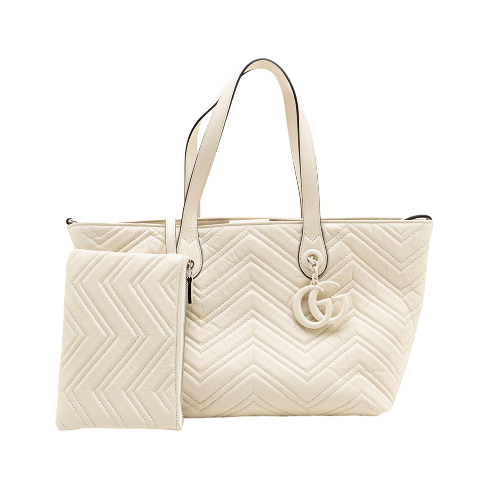 GG Marmont Medium Tote Bag White