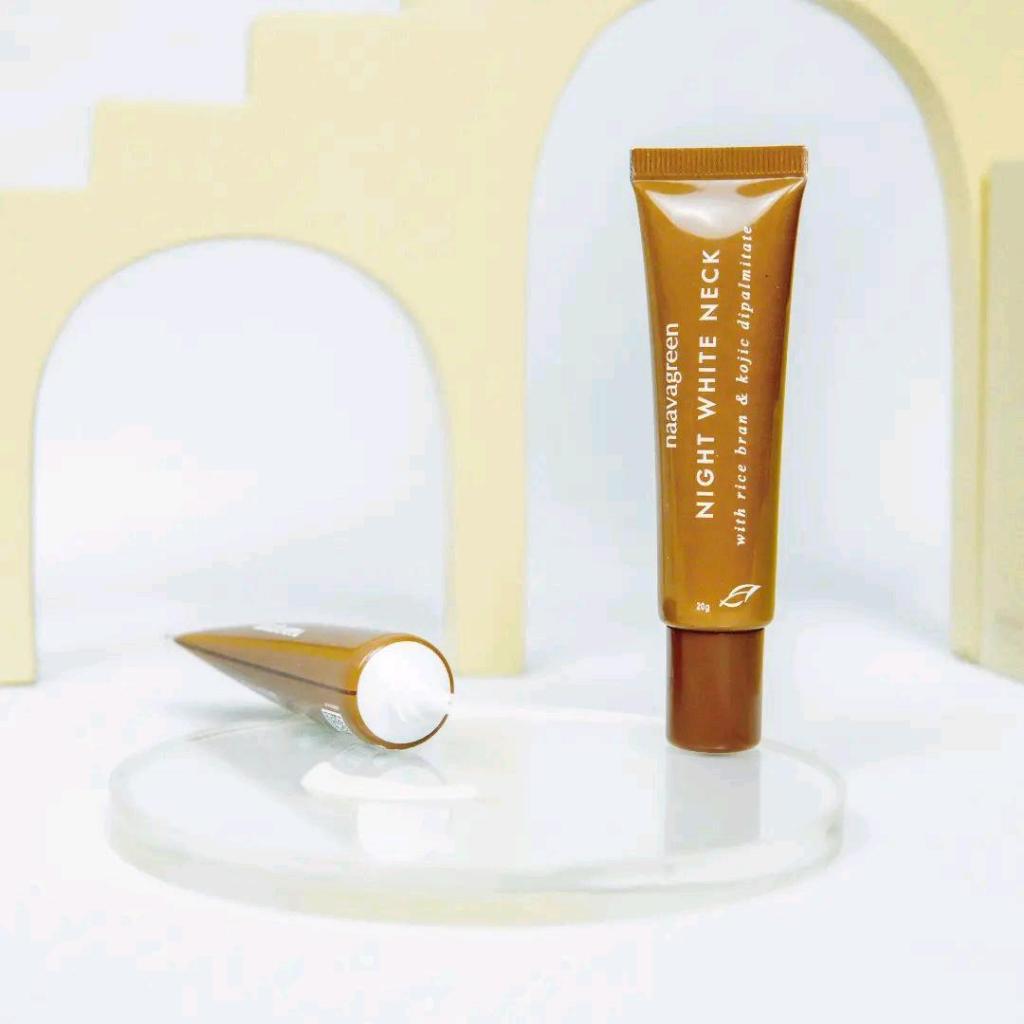 Naavagreen Night Bright Neck Cream- Krim Leher Malam untuk Mencerahkan Kulit Leher