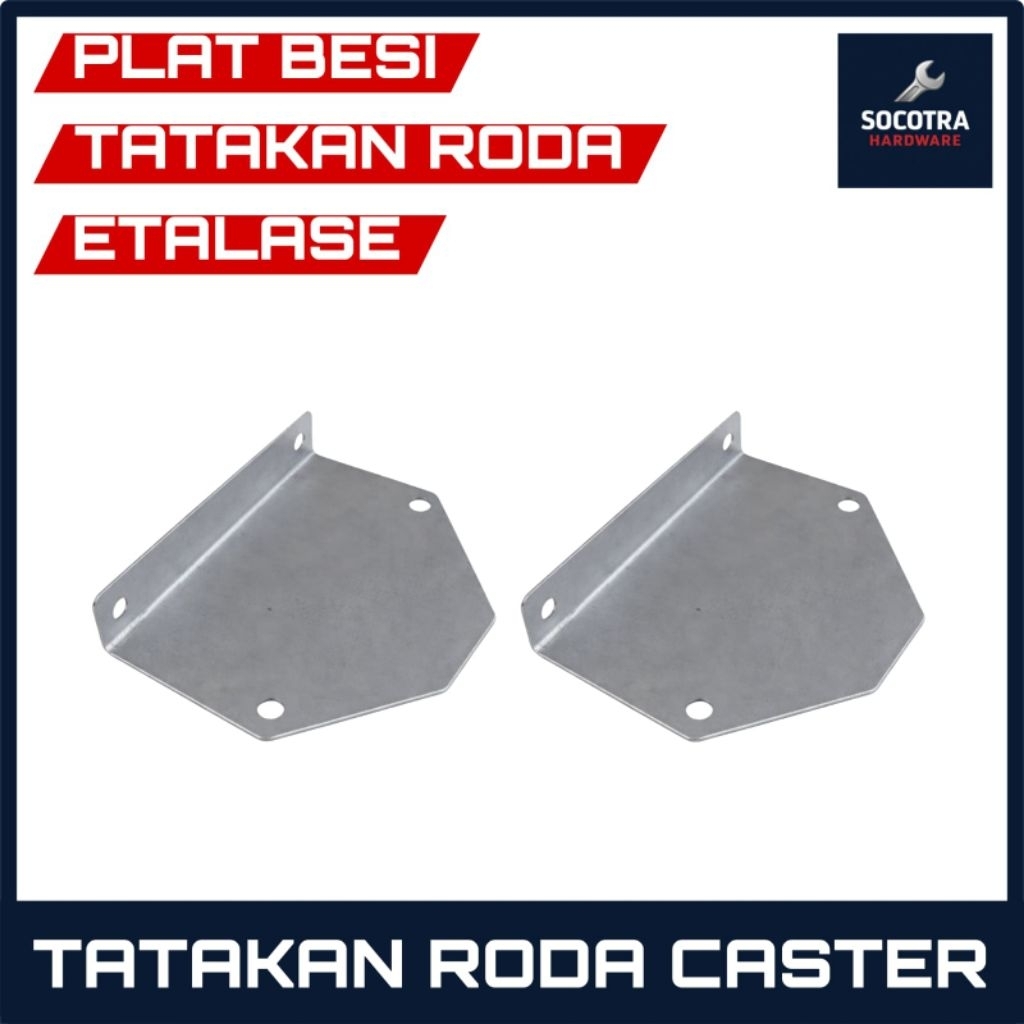 Plat Tatakan Roda Etalase l Plat Besi Roda Etalase Kaca Alumunium