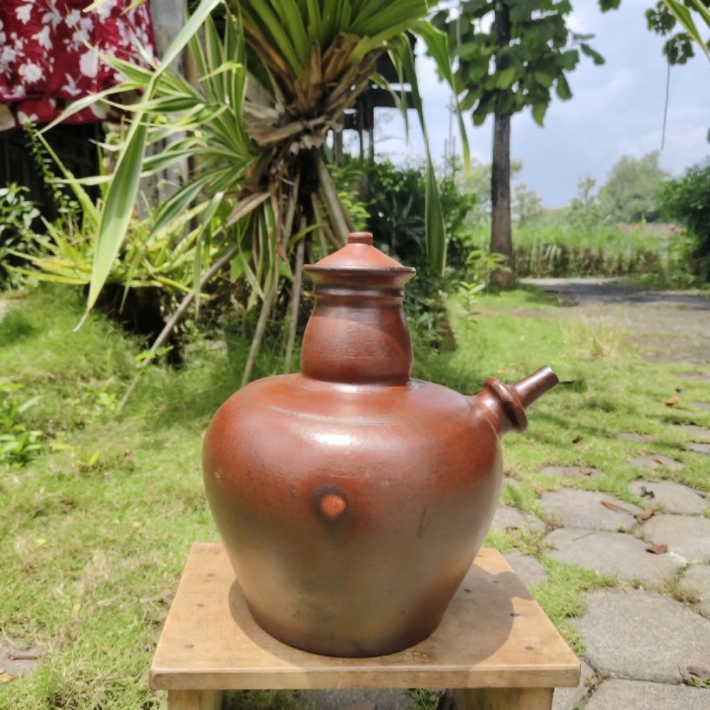 Kendi Gerabah Tanah Liat 2.5 Liter | Gerabah Klaten | Gerabah Bayat Murah