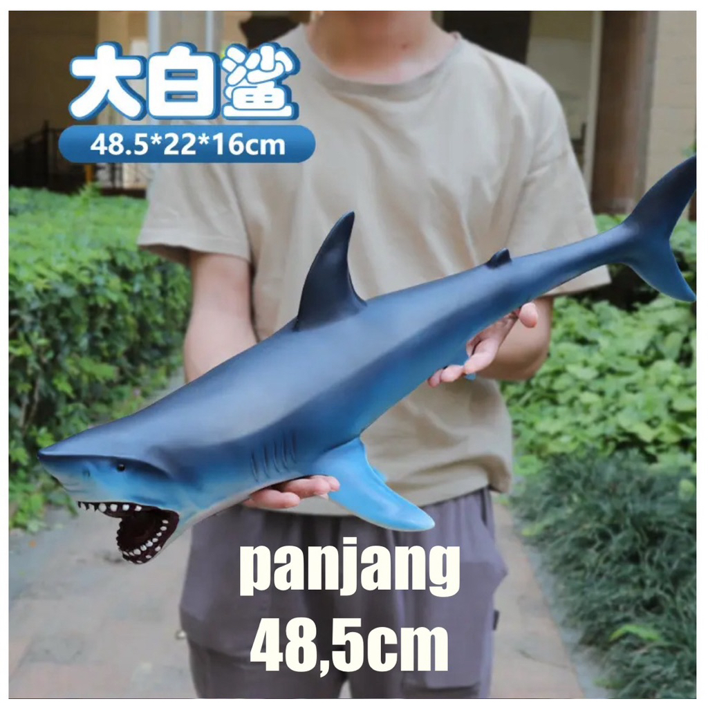 Binatang Laut Karet - mainan simulasi hewan laut air paus hiu gurita cumi sotong hiu martil paus orc