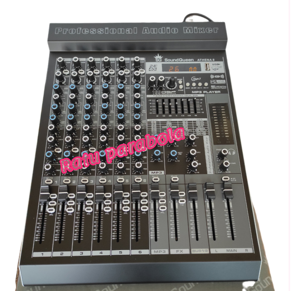 mixer audio soundqueen Athena 8 mixer sound queen athena 8 channel