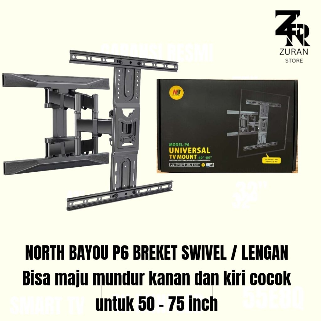 NORTH BAYOU P6 BREKET SWIVEL 50 - 75 inch