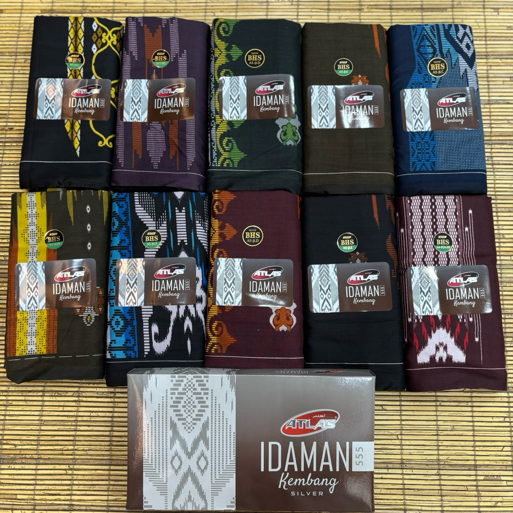 SARUNG ATLAS MOTIF BHS IDAMAN KEMBANG 555 / ATLAS IDAMAN HARMONI /