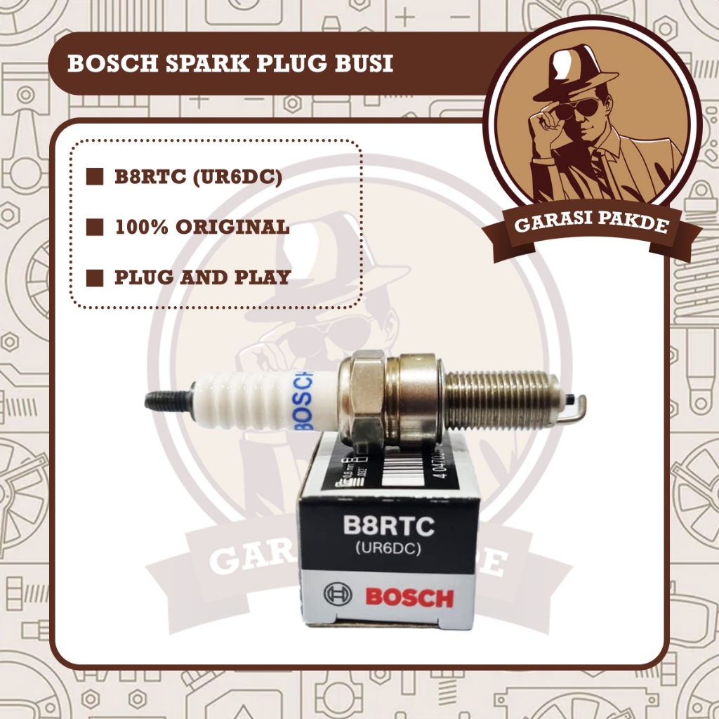 Bosch Spark Plug B8RTC (UR6DC) Busi Motor Revo Blade PCX Original