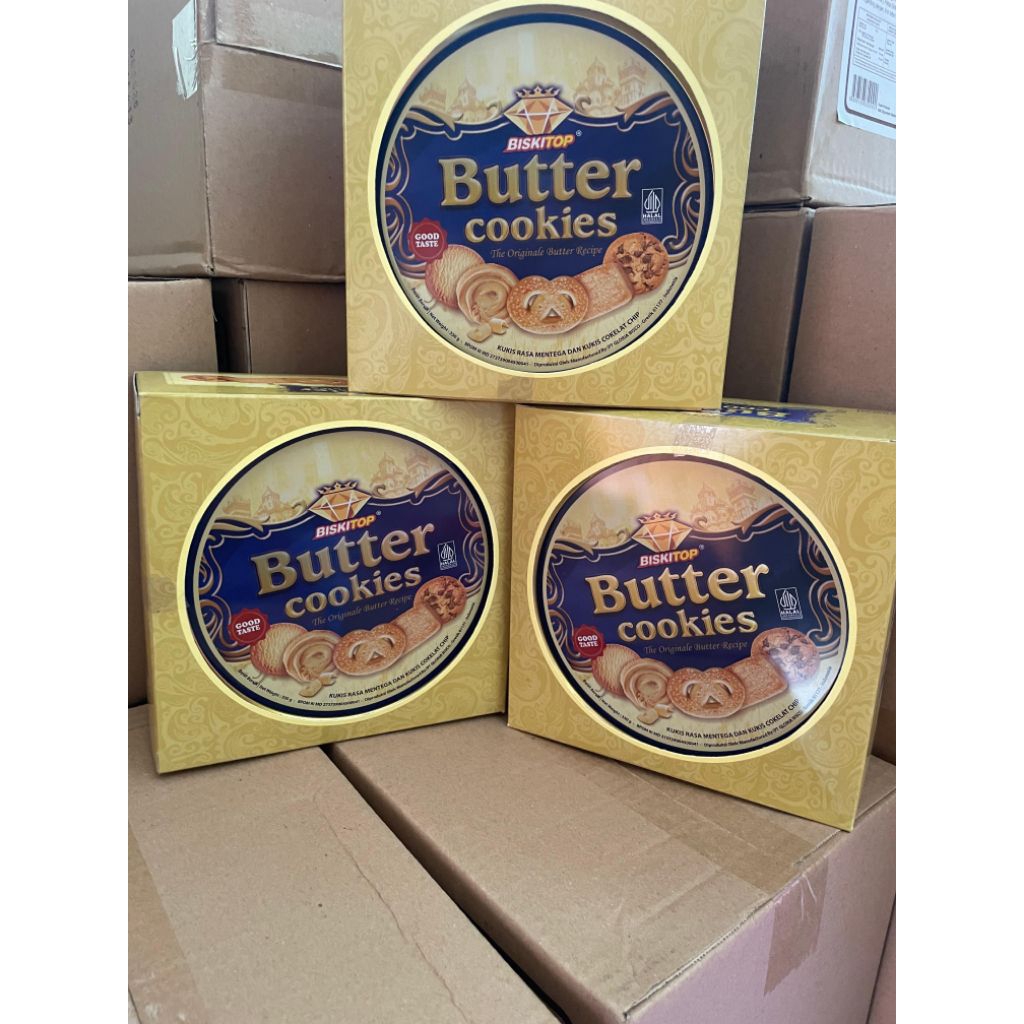 Biskitop Butter Cookies kaleng (350&700gr)