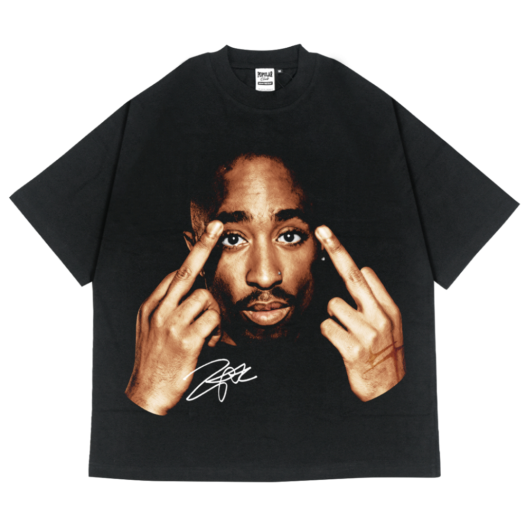 Tupac F OG Oversized Vintage T-Shirt – Black
