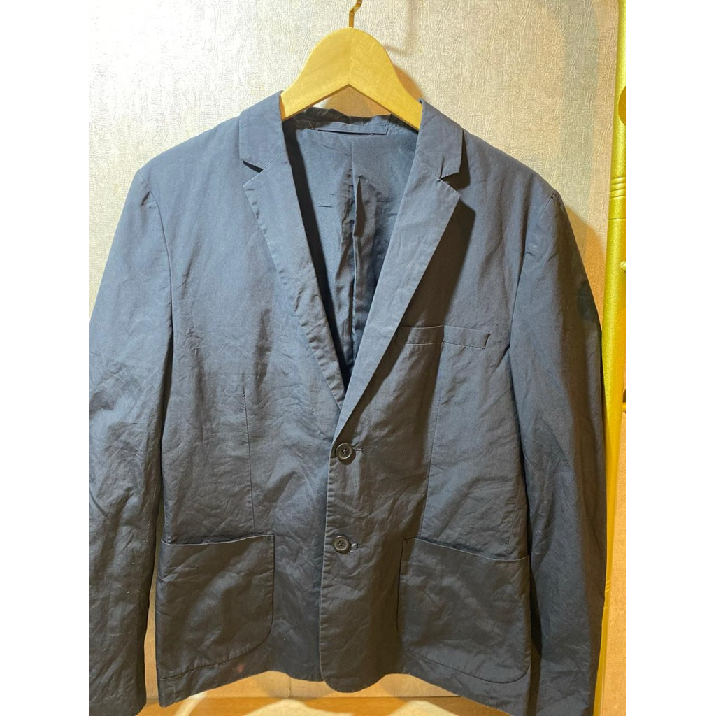 Blazer Pria HnM Navy Blue Men’s Outer Bagus Murah