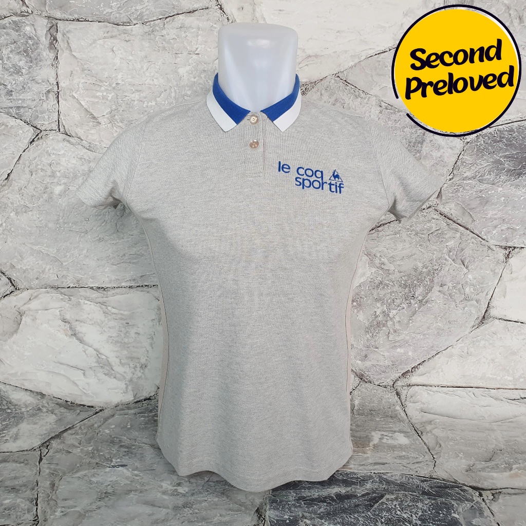 Baju Kaos Polo Wanita / Anak LE COQ SPORTIF - Size S / LD 44 cm - Original - Used