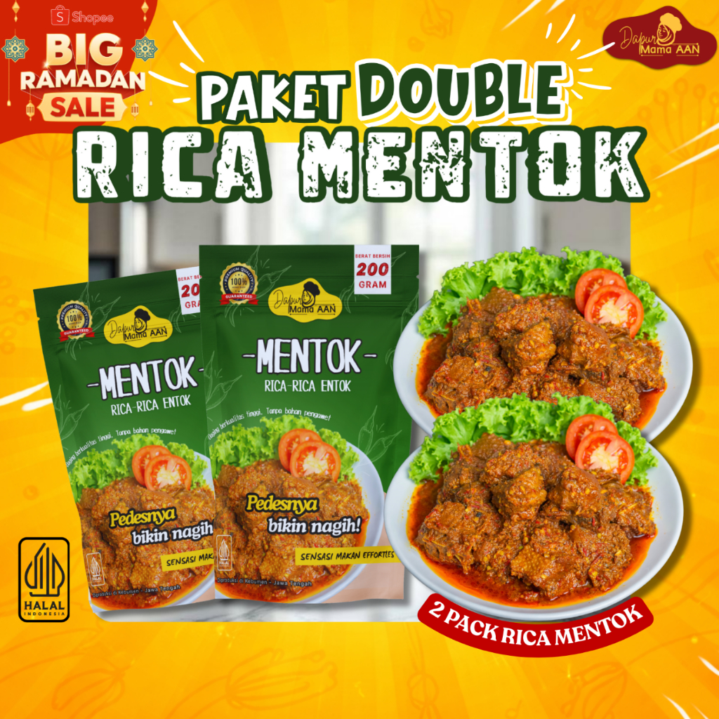Paket Dobel Rica-Rica Mentok Siap Makan - Dapur Mama Aan