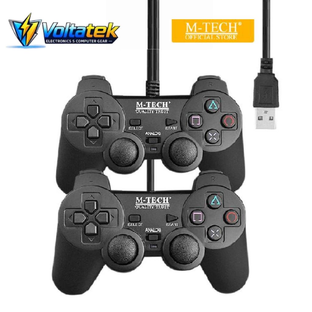 MTECH Stick Gamepad Double Getar USB Joystick Stik Controller PC Laptop PS3