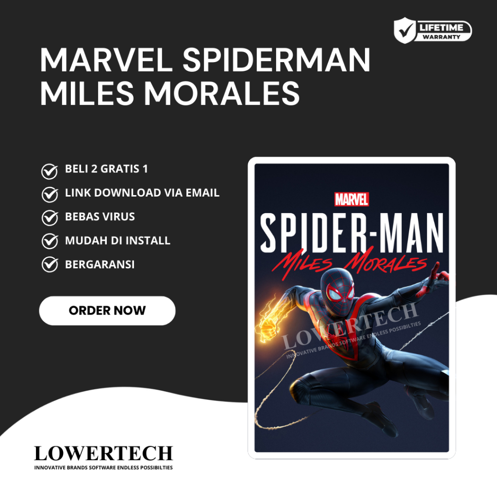 Marvel Spiderman Miles Morales - Game PC (Original, Mudah Diinstal, Full DLC)