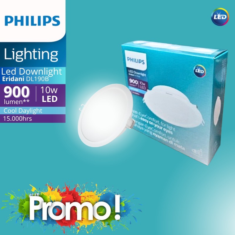 Philips ERIDANI Downlight LED 10W 10 Warna Cool Daylight