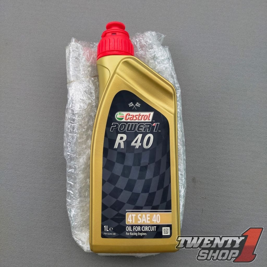 OLI CASTROL R40 1 LITER CAMPURAN OLI SAMPING R 40 CASTROL POWER 1 4T SAE 40 ORIGINAL 100%