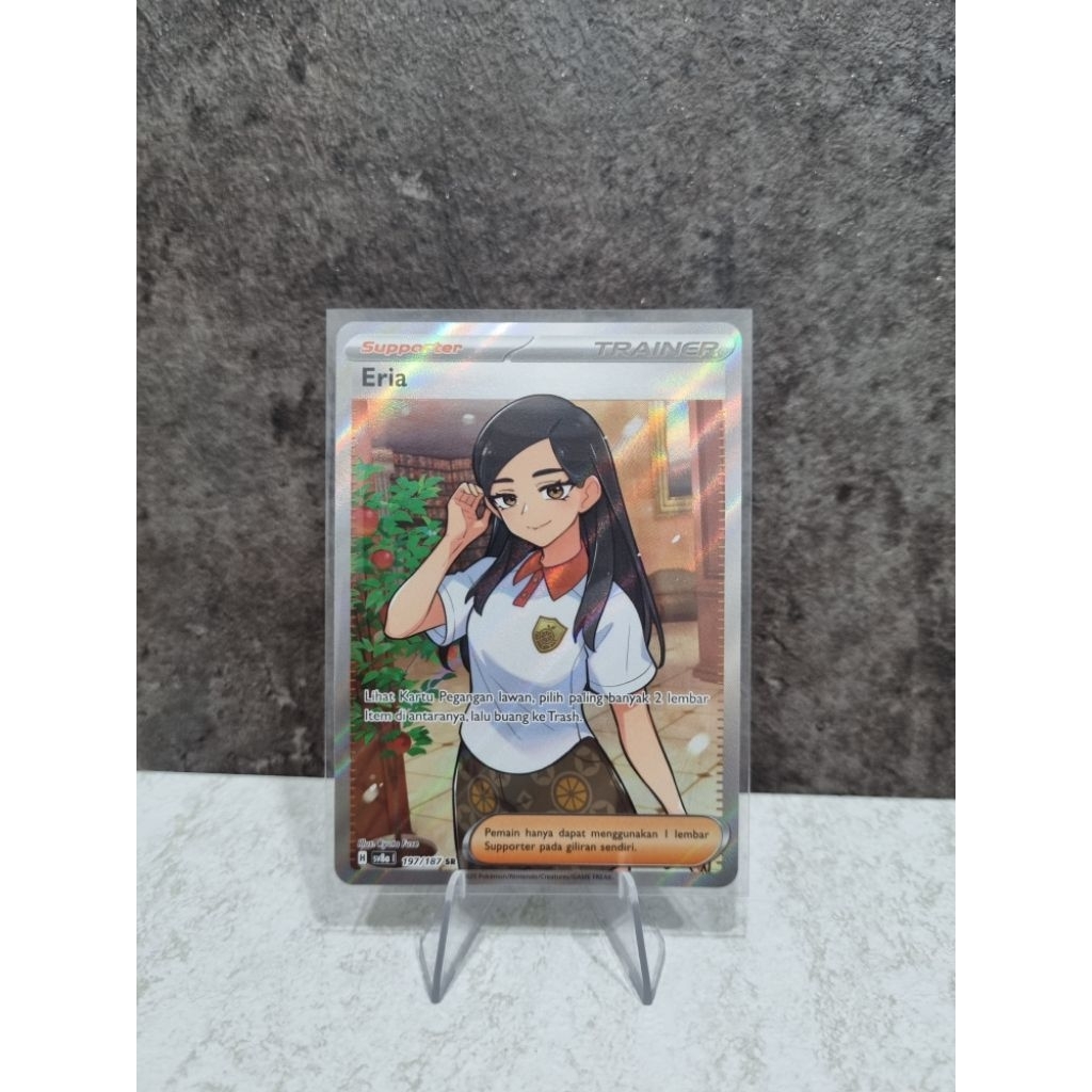 Eria SR SV8a 197/187 Kartu Pokemon TCG Indonesia Terastal Festival