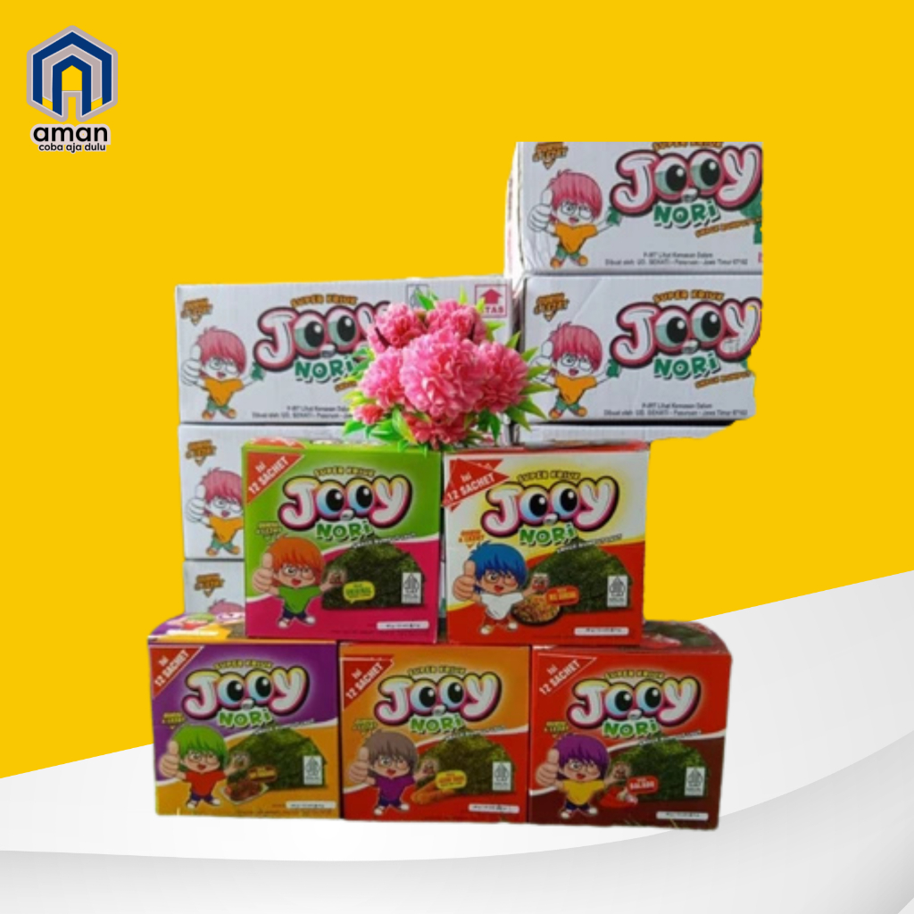 JOOY NORI Rumput Laut Camilan Asin lembaran