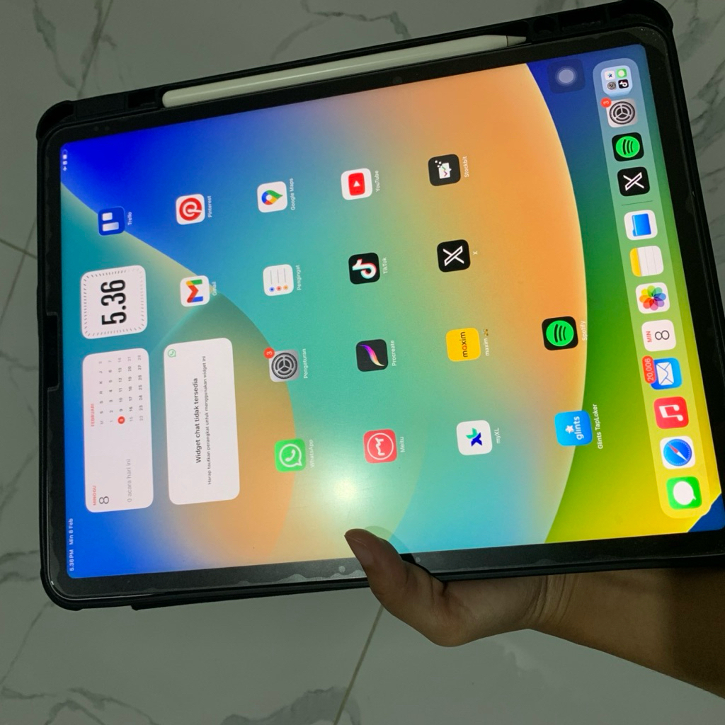 iPad pro + Apple pencil m2 12.9 inch 256GB ex Ibox WiFi only