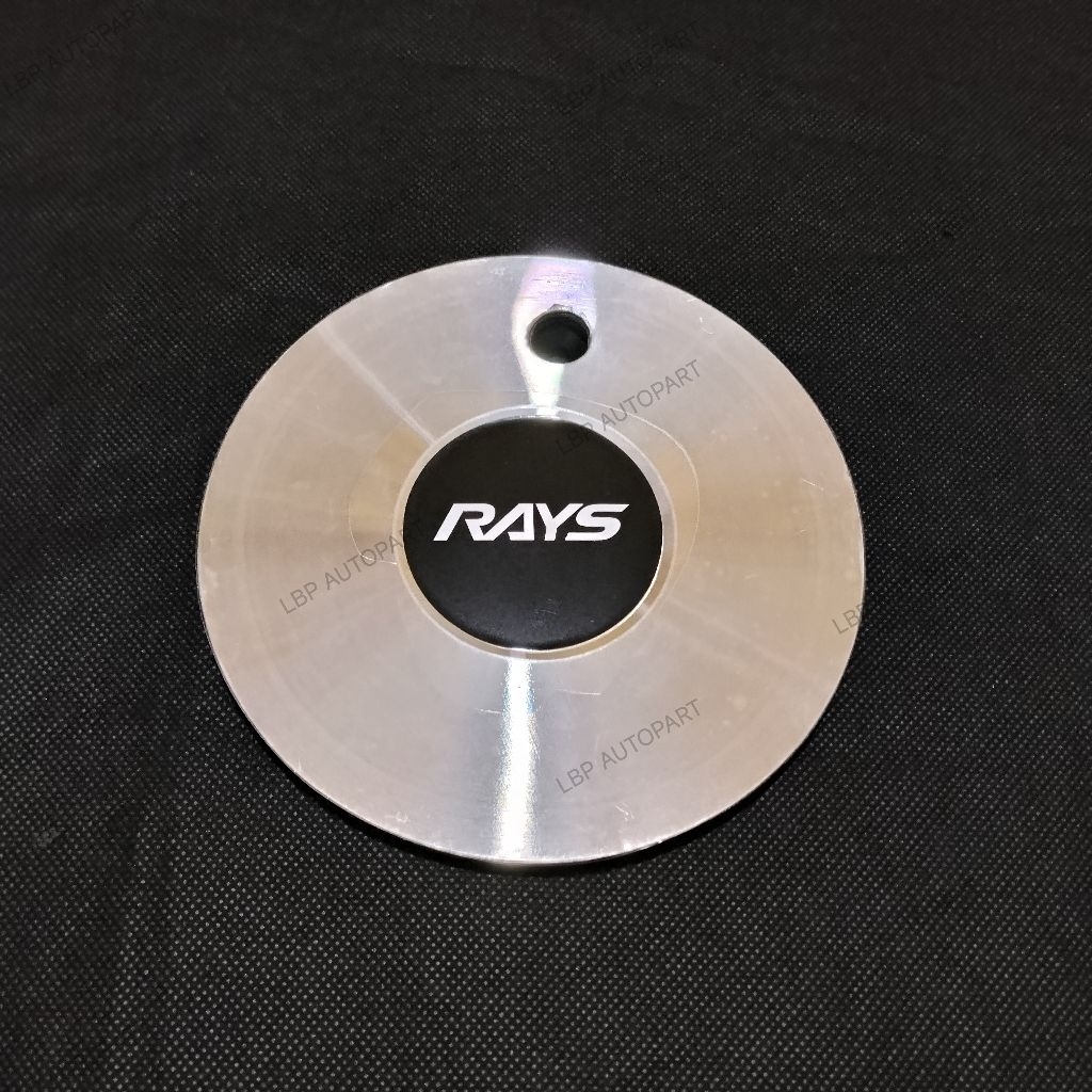 dop roda tutup velg racing mobil motif RAYS diameter 15,1cm