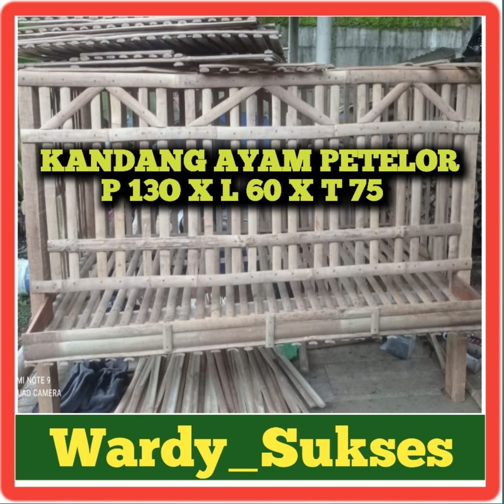 KANDANG AYAM PETELOR / KANDANG AYAM BAMBU