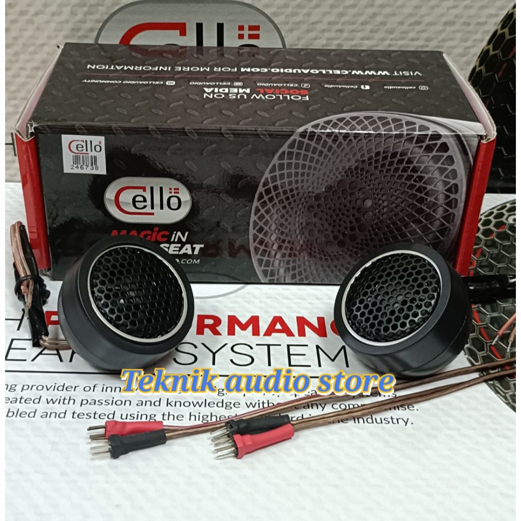 Tweeter Cello B20 Plus Soket PNP Mobil Inova dan Fortuner 2004-2021