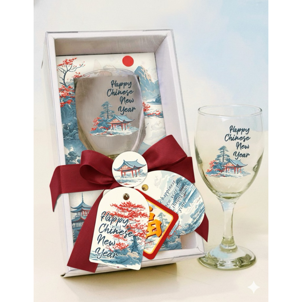Hampers Imlek/imlek hampers/hampers unik/hampers gelas wine/hampers cantik
