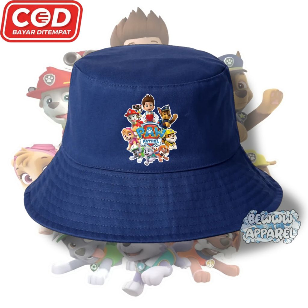 Topi Bucket Anak Paw Patrol / Topi Anak Paw Patrol