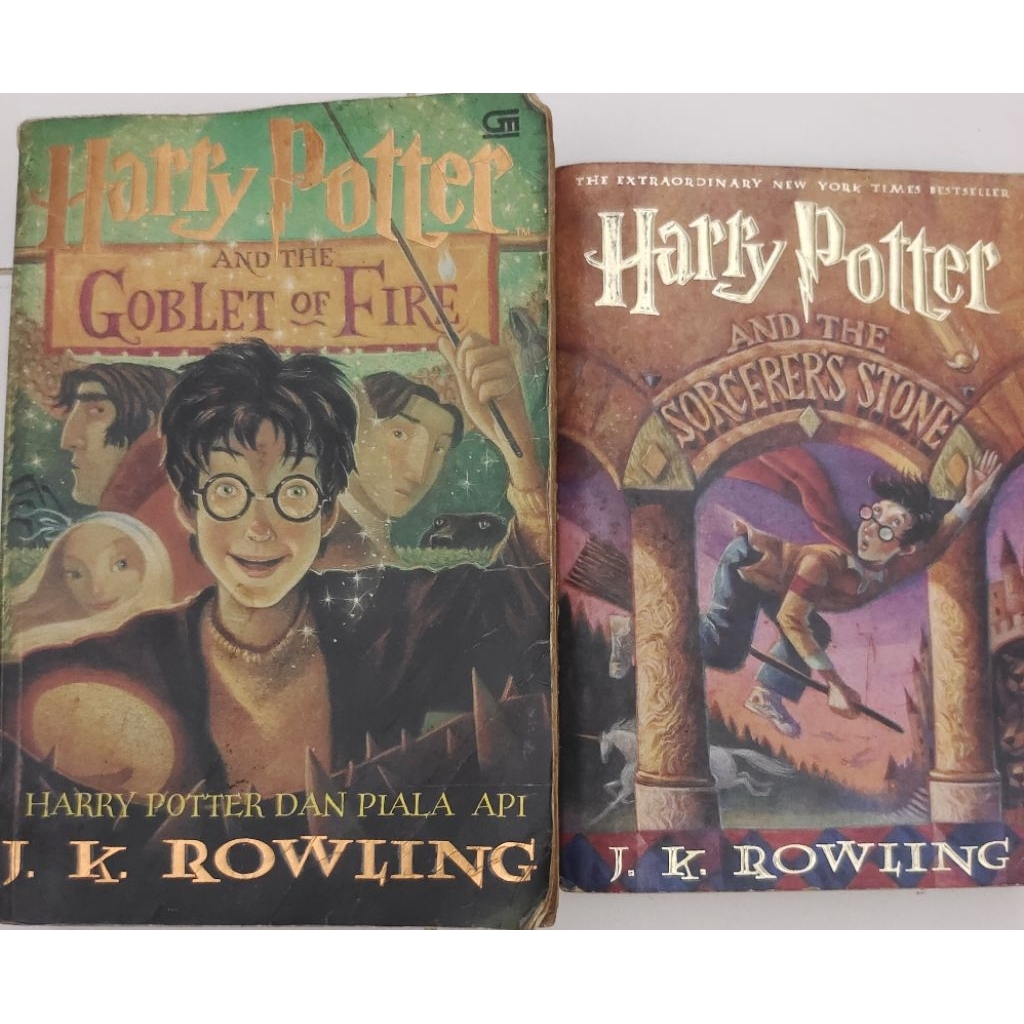 NOVEL HARRY POTTER VERSI BAHASA INDONESIA/VERSI BAHASA INGGRIS BEKAS ORIGINAL
