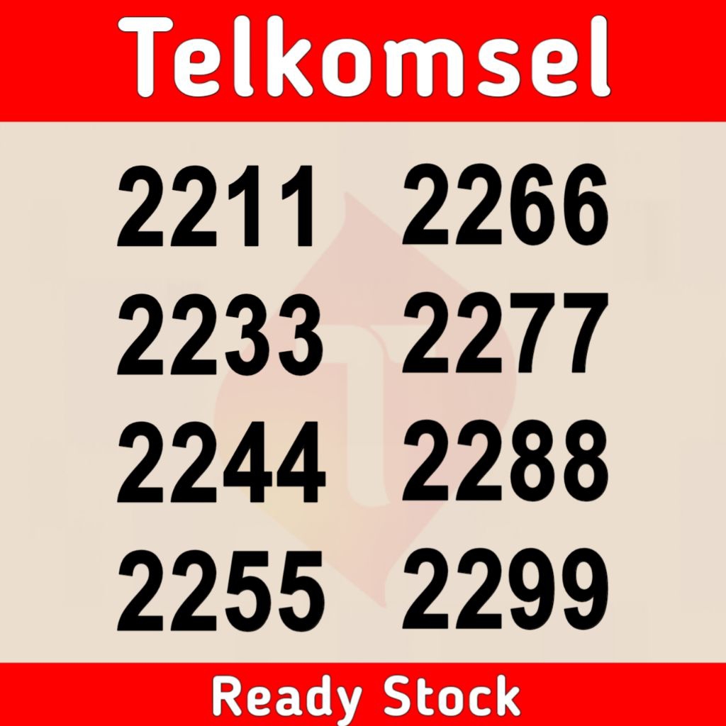 nomer cantik Telkomsel prabayar 4g 5g 2211 2233 2244 2255 2266 2277 2288 2299