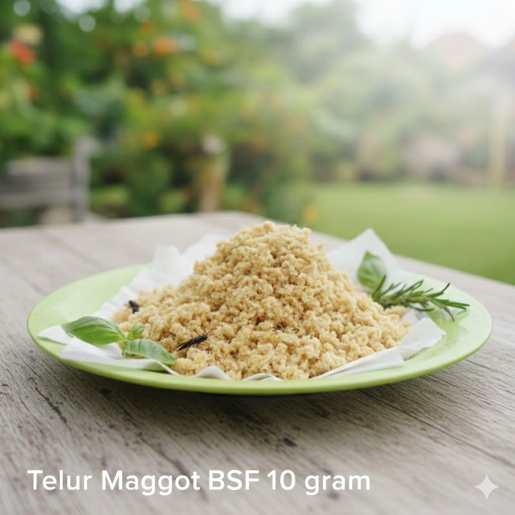 Telur Maggot BSF 10 gram Bibit Maggot Super Berkualitas