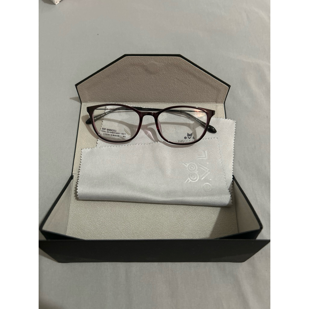 KACAMATA OWL UNGU GRADASI MURAH ORIGINAL RINGAN NEW