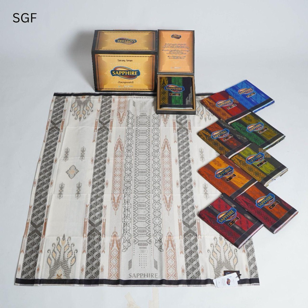 Sarung Sapphire SGF Sarung Gunungan Fantasi Sarung Premium - Sarung Dewasa