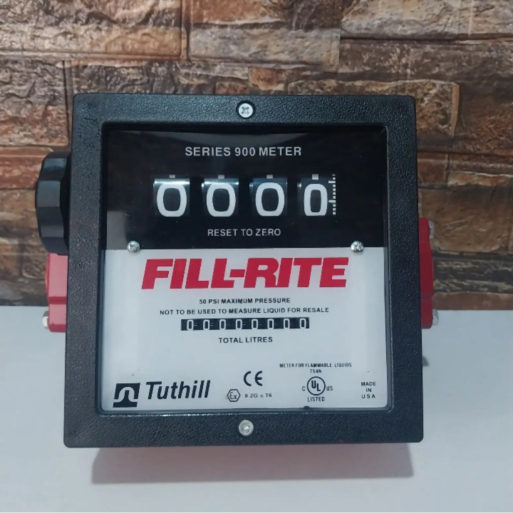 fill rite, flow meter 4digit series 901CL SIZE1, 1/2 inch tuthil usa