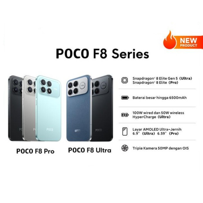 POCO F8 Pro 5G (12/512GB) RAM 12GB INTERNAL 512GB GARANSI RESMI