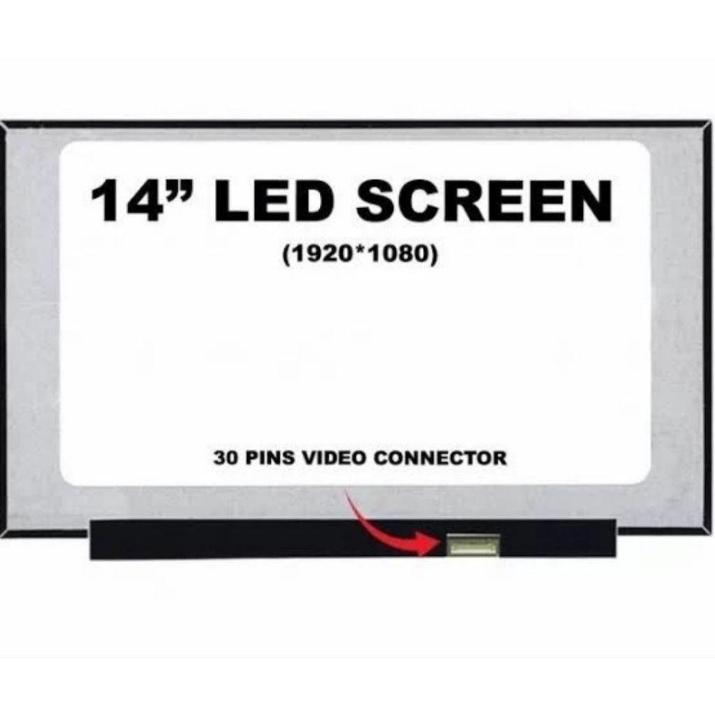 LED / LCD Laptop 14inch slim 30 pin FHD No Baut