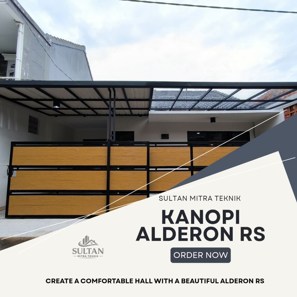 Kanopi Baja Ringan Alderon RS | Jasa Pasang Kanopi Carport & Teras