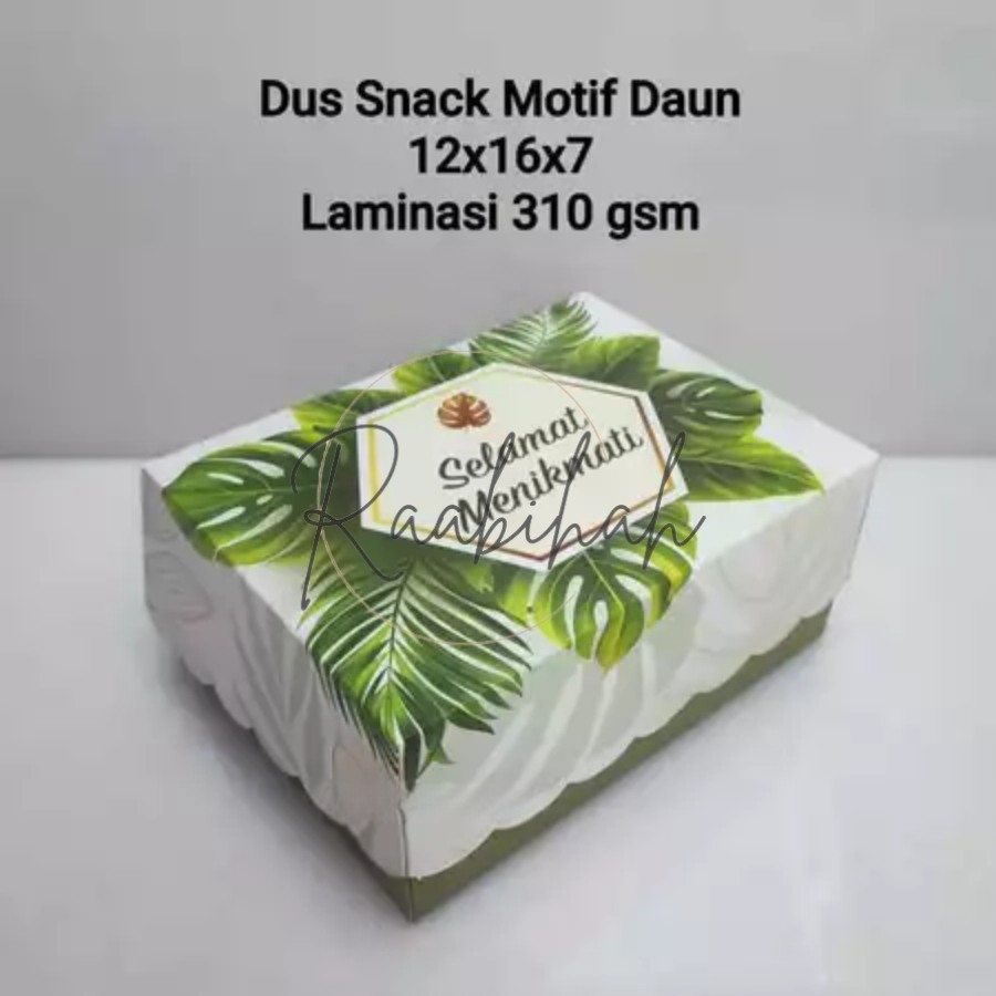 Dus Nasi Premium Motif Rustic Green 12x16 Cm Isi 50 Pcs Kotak Besek Persegi Panjang Untuk Catering D