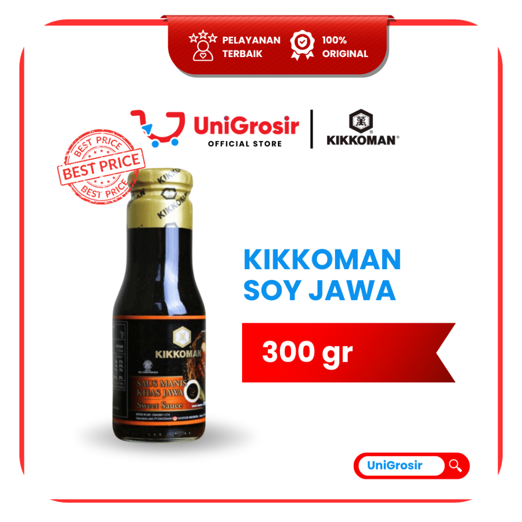 [UniGrosir] KIKKOMAN SAUS KECAP MANIS KHAS JAWA SWEET SOY SAUCE ~ 300 gr
