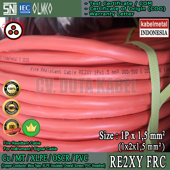 Kabel RE2XY FRC 1Px1,5 mm2 METAL /FRC STP 1Px16 AWG/1Px1,5mm2/1P x 1.5