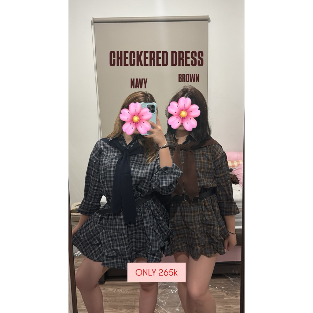 PLAID DRESS