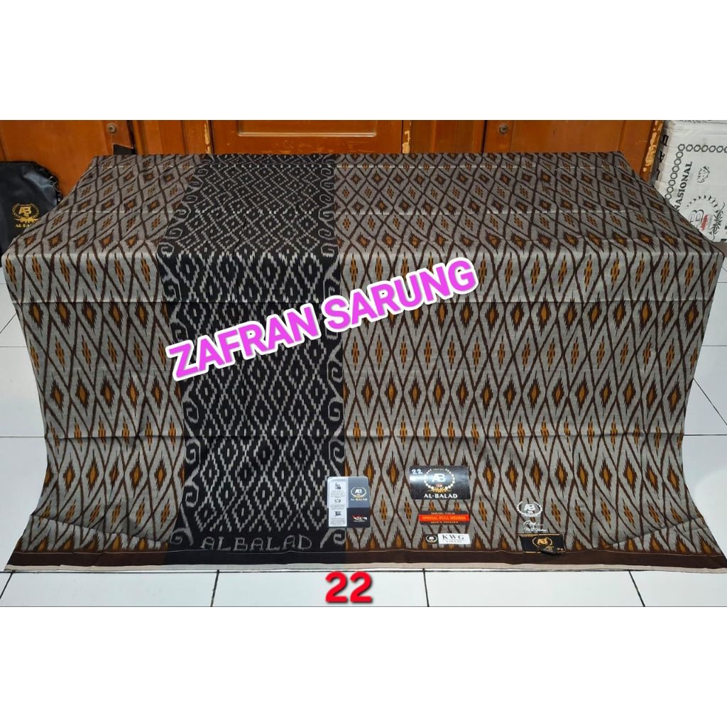 Sarung AL BALAD TIPE KAWUNG KWG mesres Jahitan tengah, benang 100
