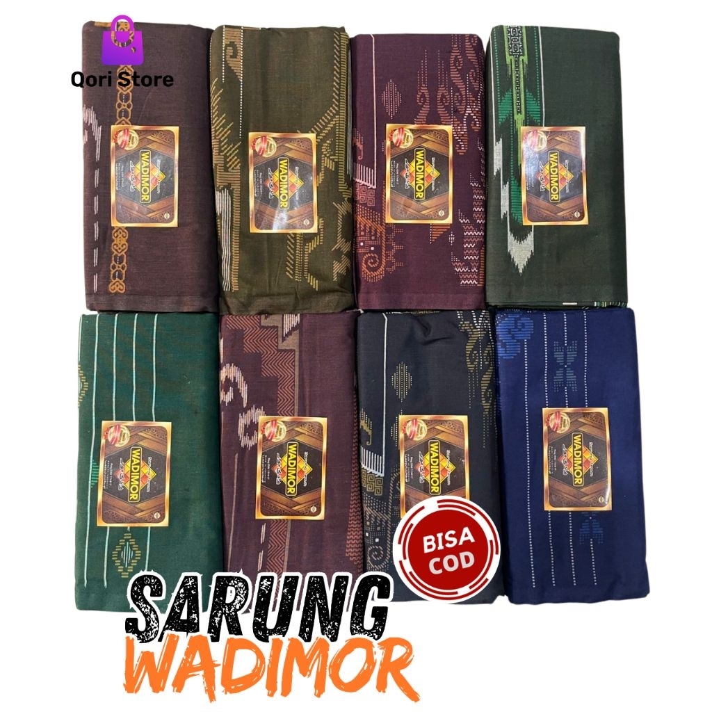 Kain Sarung Wadimor Motif / Kain Sarung Wadimor / Sarung Motif Wadimor - Aceh - Qori Store Indonesia